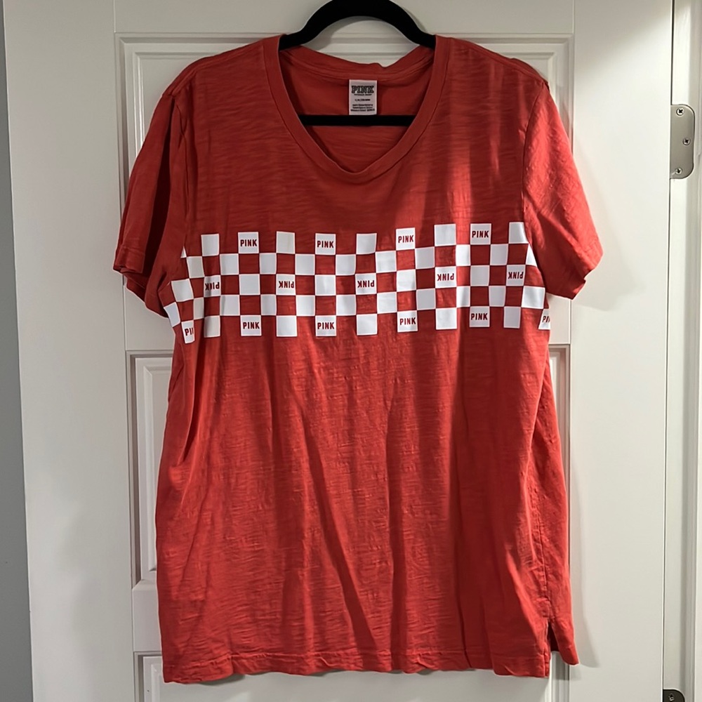 Victorias Secret Pink checkered tee